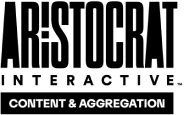 logo content aggregation black